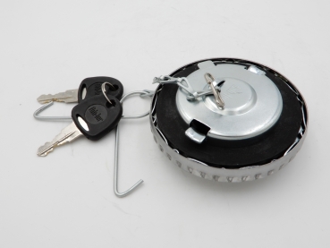 Preview: Tankdeckel, abschließbar, poliert, u.a. für Hanomag, Deutz, Eicher, Fendt, Güldner, Holder, IHC, Kramer, MAN, Lanz, Porsche-Diesel, Fahr, usw.